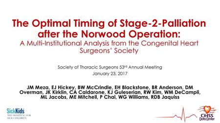 Society of Thoracic Surgeons 53rd Annual Meeting