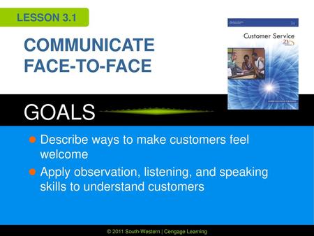 COMMUNICATE FACE-TO-FACE
