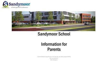 Sandymoor School Information for Parents