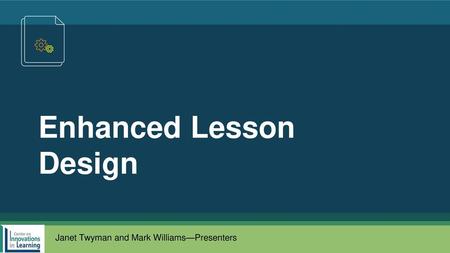 Enhanced Lesson Design