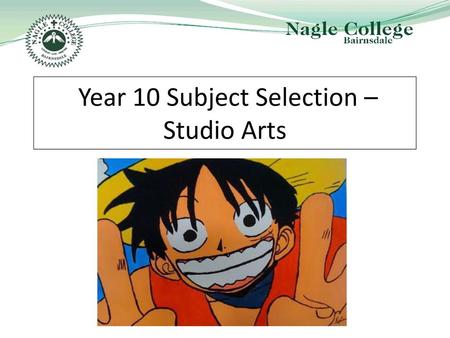 Year 10 Subject Selection – Studio Arts