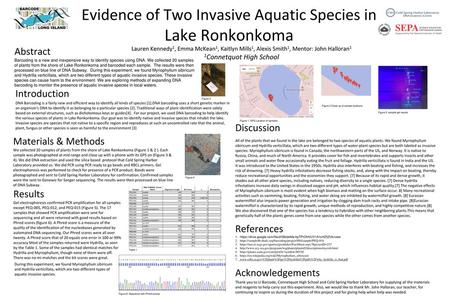 Evidence of Two Invasive Aquatic Species in Lake Ronkonkoma