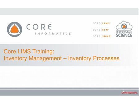 Inventory Management – Inventory Processes