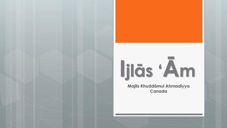 Majlis Khuddāmul Ahmadiyya Canada