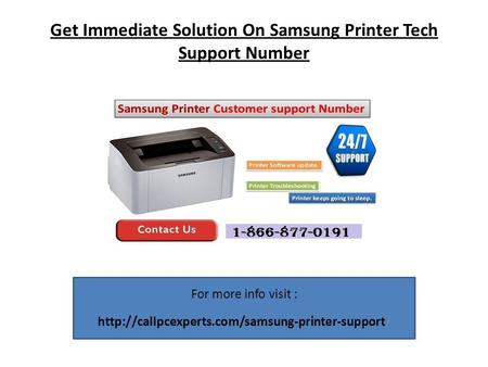 Get Immediate Solution On Samsung Printer Tech Support Number For more info visit :