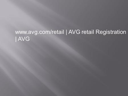 | AVG retail Registration | AVG.