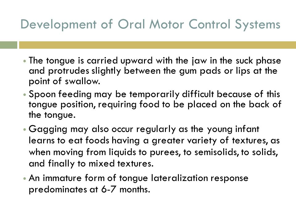 Oral Motor Control 119