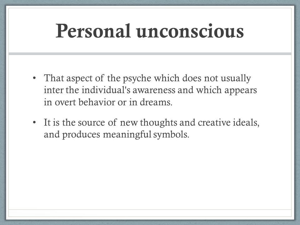 what is the difference between personal unconscious and collective unconscious