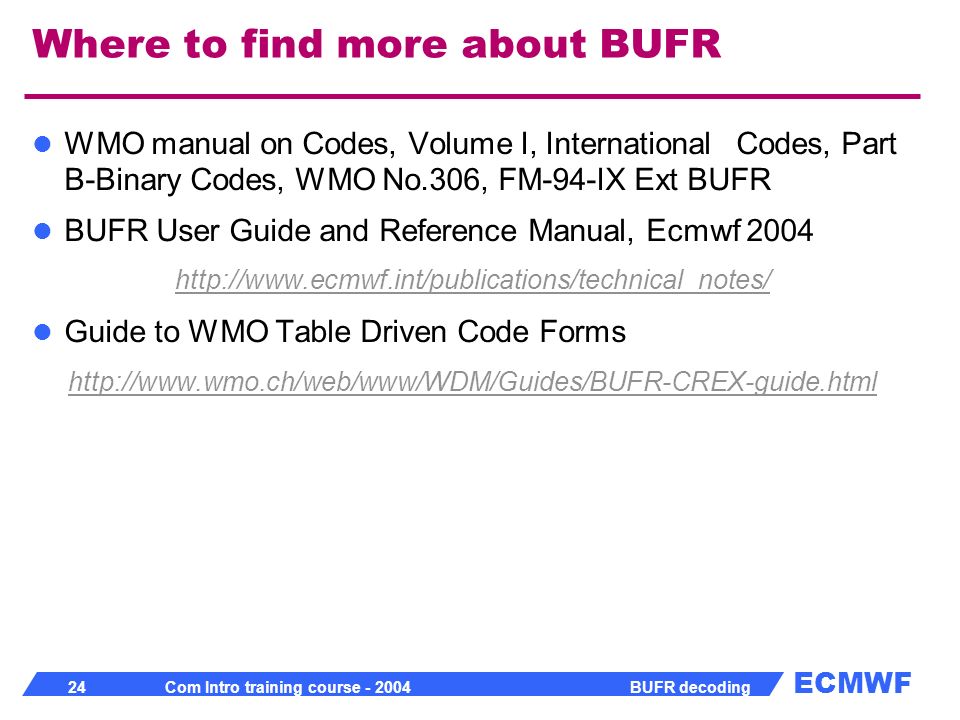 Bufr Decoding Software Satellite Bufr Decoding Software Satellite