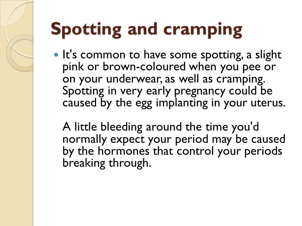 Spotting Cramping Pregnant 27