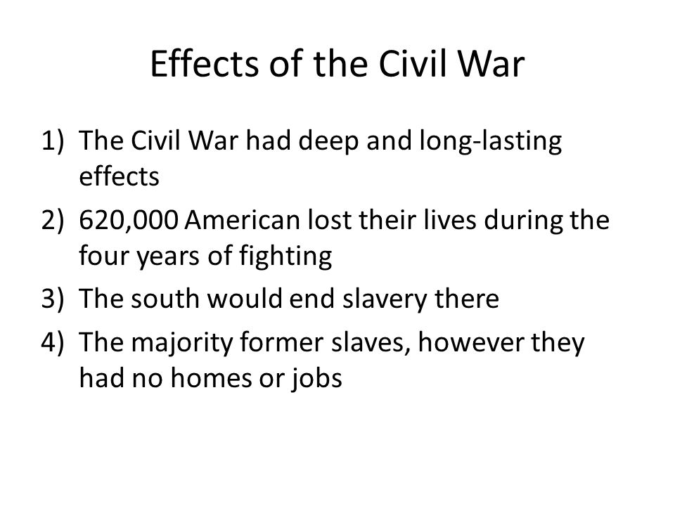 How did the American Civil War change American society ...