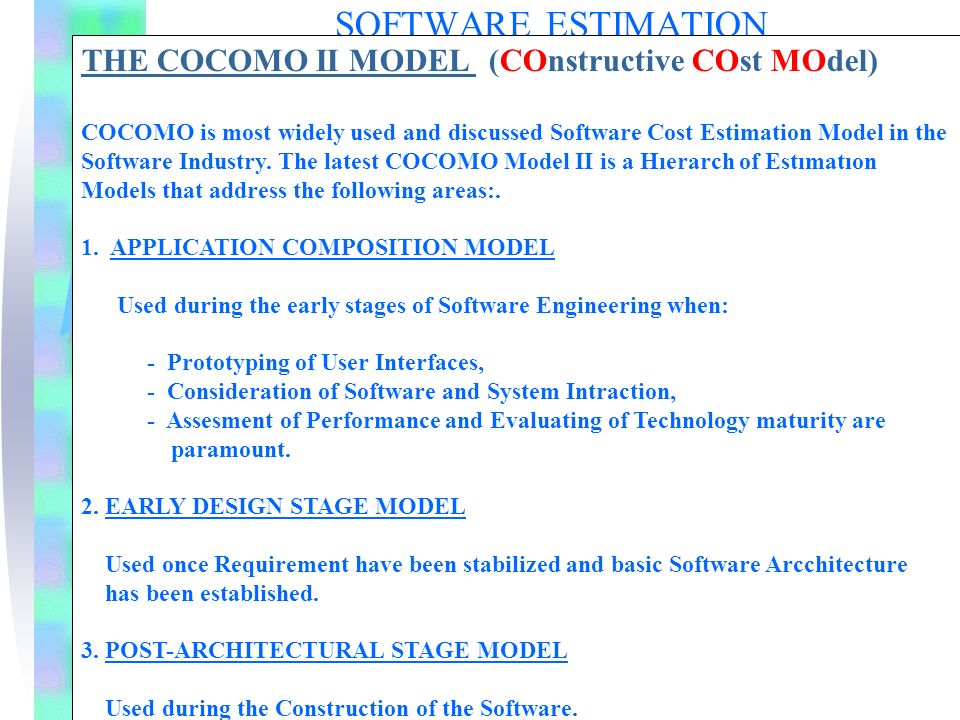 Cocomo Model In Software Engineer