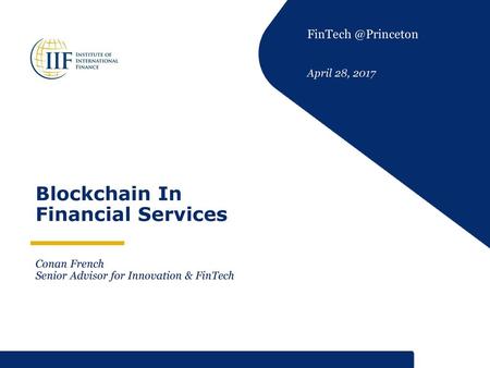 Blockchain In Financial Services