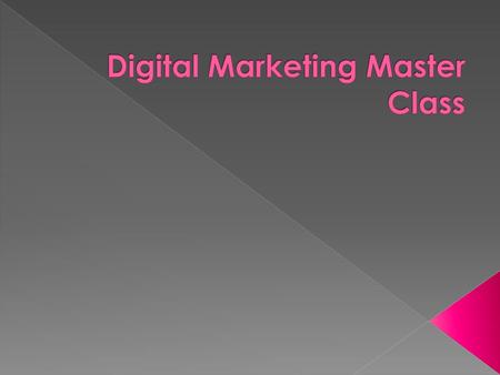 Digital Marketing Master Class