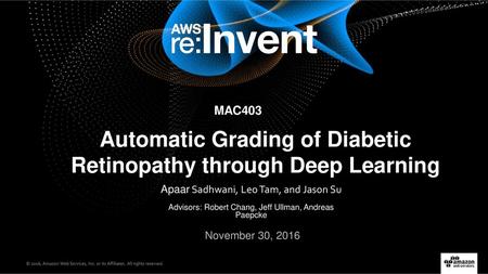 Automatic Grading of Diabetic Retinopathy through Deep Learning