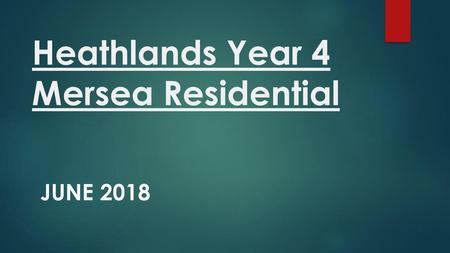Heathlands Year 4 Mersea Residential