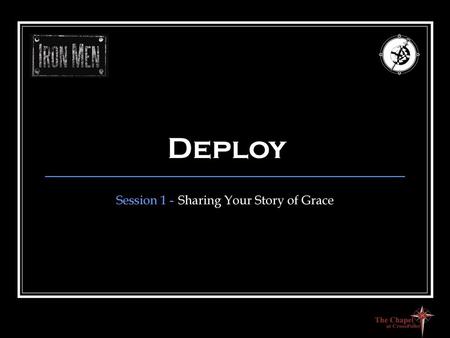 Session 1 - Sharing Your Story of Grace