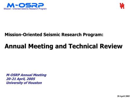 Annual Meeting and Technical Review