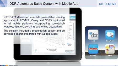 DDR Automates Sales Content with Mobile App