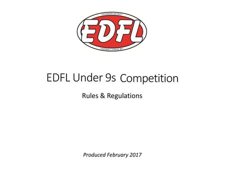 EDFL Under 9s Competition