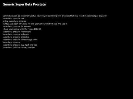 Generic Super Beta Prostate