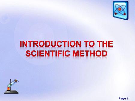 Introduction to the Scientific Method