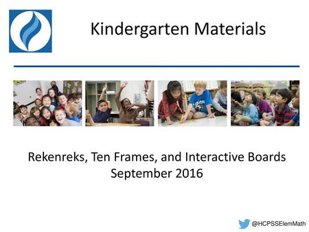 Kindergarten Materials