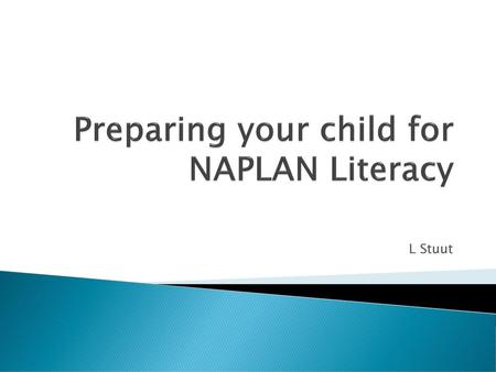 Preparing your child for NAPLAN Literacy