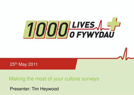 Making the most of your culture surveys