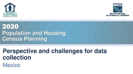 2020 Population and Housing Census Planning