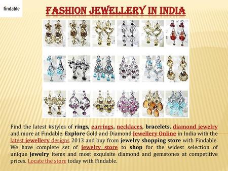 Fashion Jewellery in India