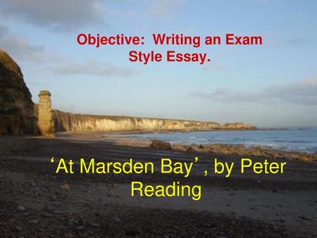 ‘At Marsden Bay’, by Peter Reading