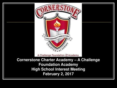 Cornerstone Charter Academy – A Challenge Foundation Academy
