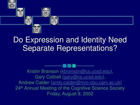 Do Expression and Identity Need Separate Representations?