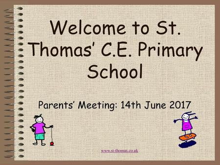 Welcome to St. Thomas’ C.E. Primary School