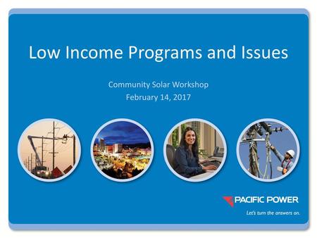 Low Income Programs and Issues