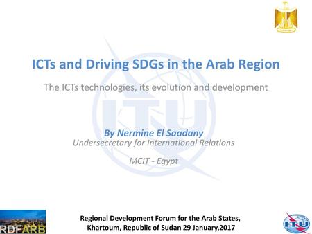 ICTs and Driving SDGs in the Arab Region