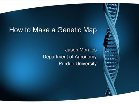 How to Make a Genetic Map