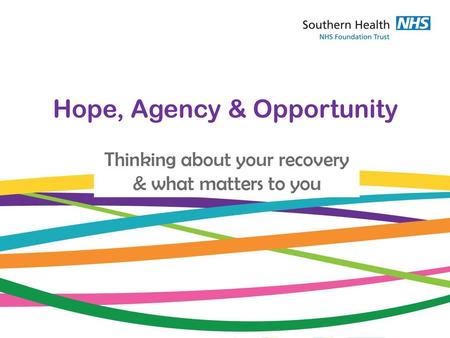 Hope, Agency & Opportunity