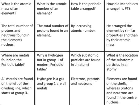 What is the atomic mass of an element?