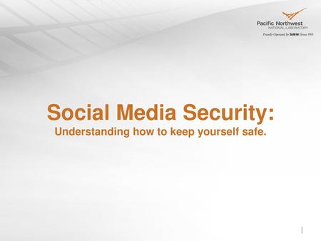 Social Media Security: Understanding how to keep yourself safe.