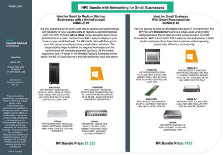 HPE Bundle with Networking for Small Businesses