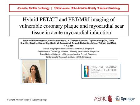 Journal of Nuclear Cardiology | Official Journal of the American Society of Nuclear Cardiology Hybrid PET/CT and PET/MRI imaging of vulnerable coronary.