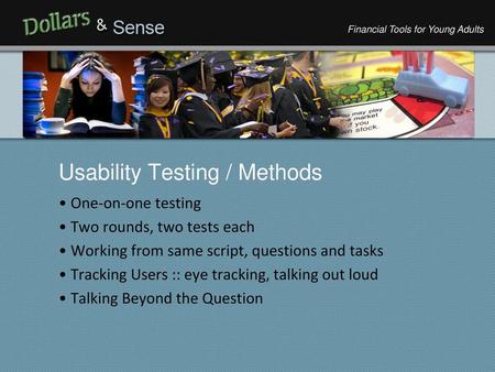 Usability Testing / Methods
