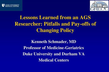 Professor of Medicine-Geriatrics Duke University and Durham VA