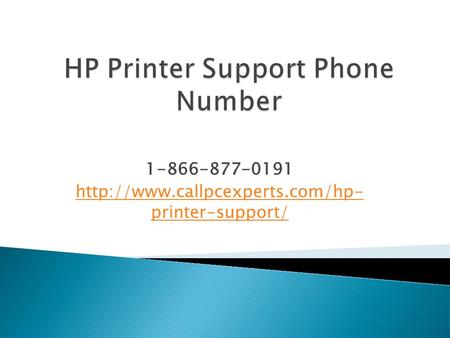 HP Printer Support Phone Number | CallpcExperts