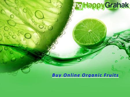 Buy Online Organic Fruits and Vegetables