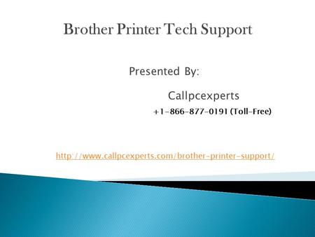 Online Brother Printer Tech Support