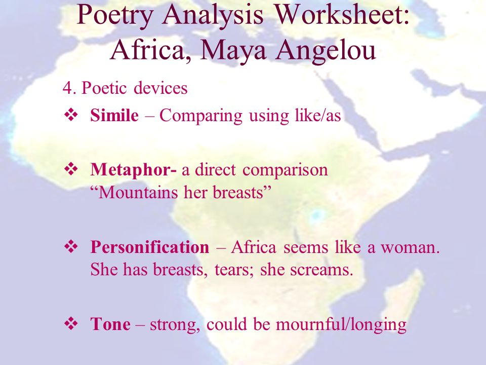 Maya Angelou Africa Poem Analysis 43