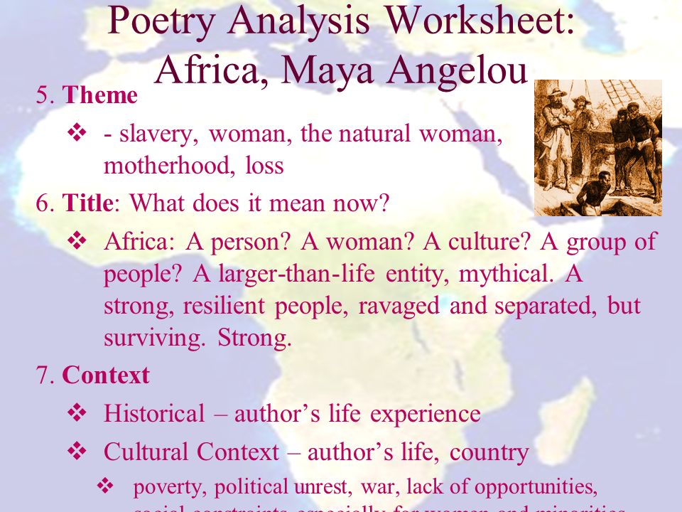Maya Angelou Africa Poem Analysis 89